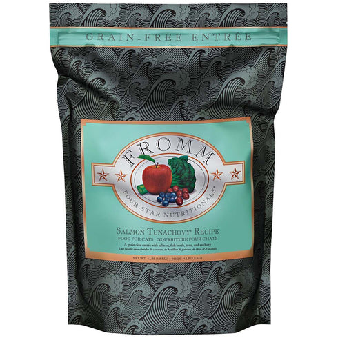 Fromm Four-Star Grain Free Salmon Tunachovy Recipe Dry Cat Food 4lb - Poudre Pet and Feed Supply